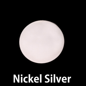 Metal Stamping Blanks Nickel Silver Round, Disc, Circle, 19mm (.75"), 24g, Pack of 5